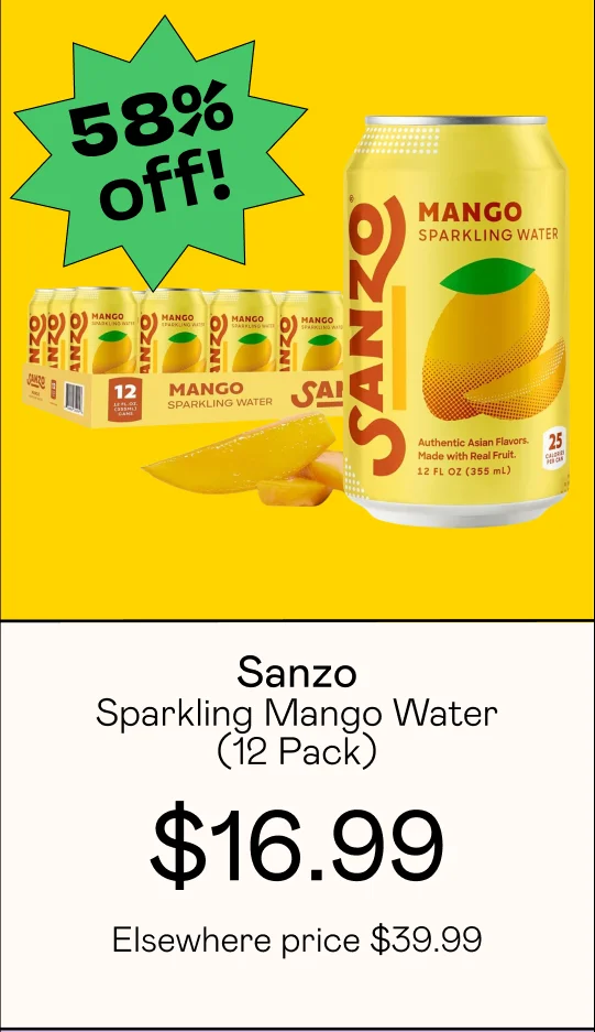 Sparkling Mango Water (12 Pack)