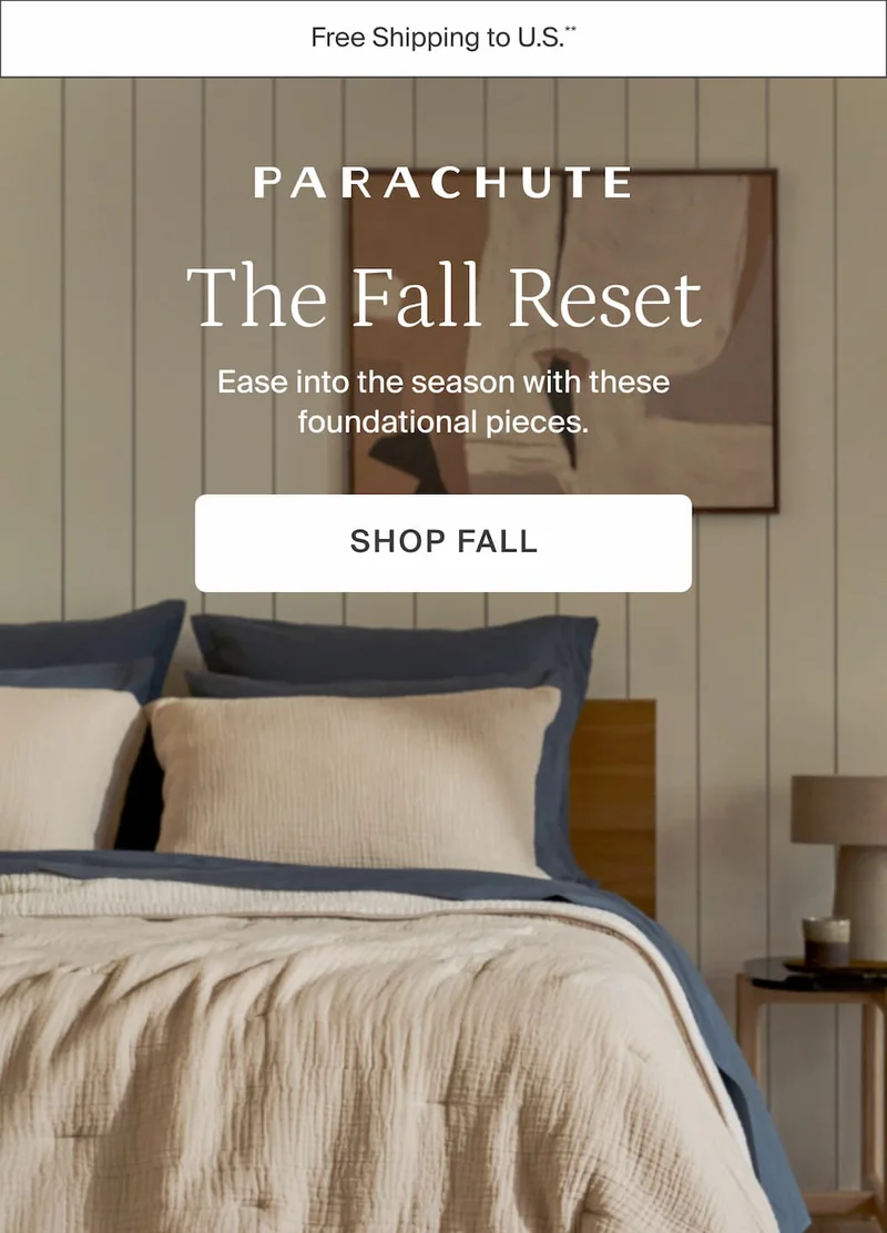 The fall reset. Shop fall.