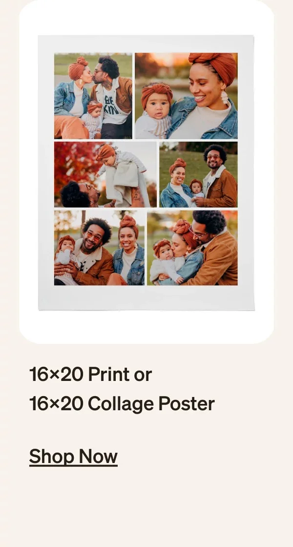 One 16x20 Print