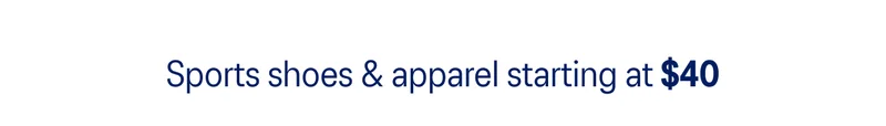 Sports Shoes & apparel starting at $40