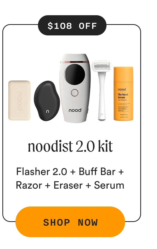 noodist 2.0 kit - ($108 Off) - Flasher 2.0 + Buff Bar + Razor + Eraser + Serum - SHOP NOW