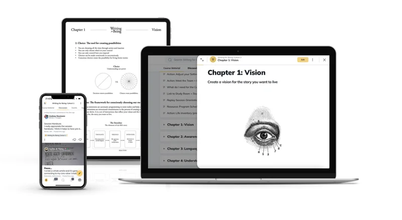 A peek inside Writing for Being