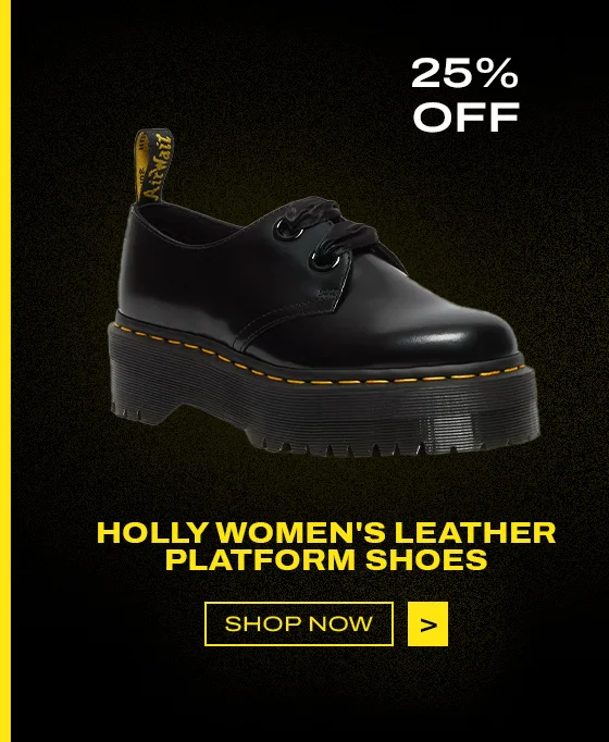 HOLLY WOMEN'S LEATHER PLATFORM SHOES