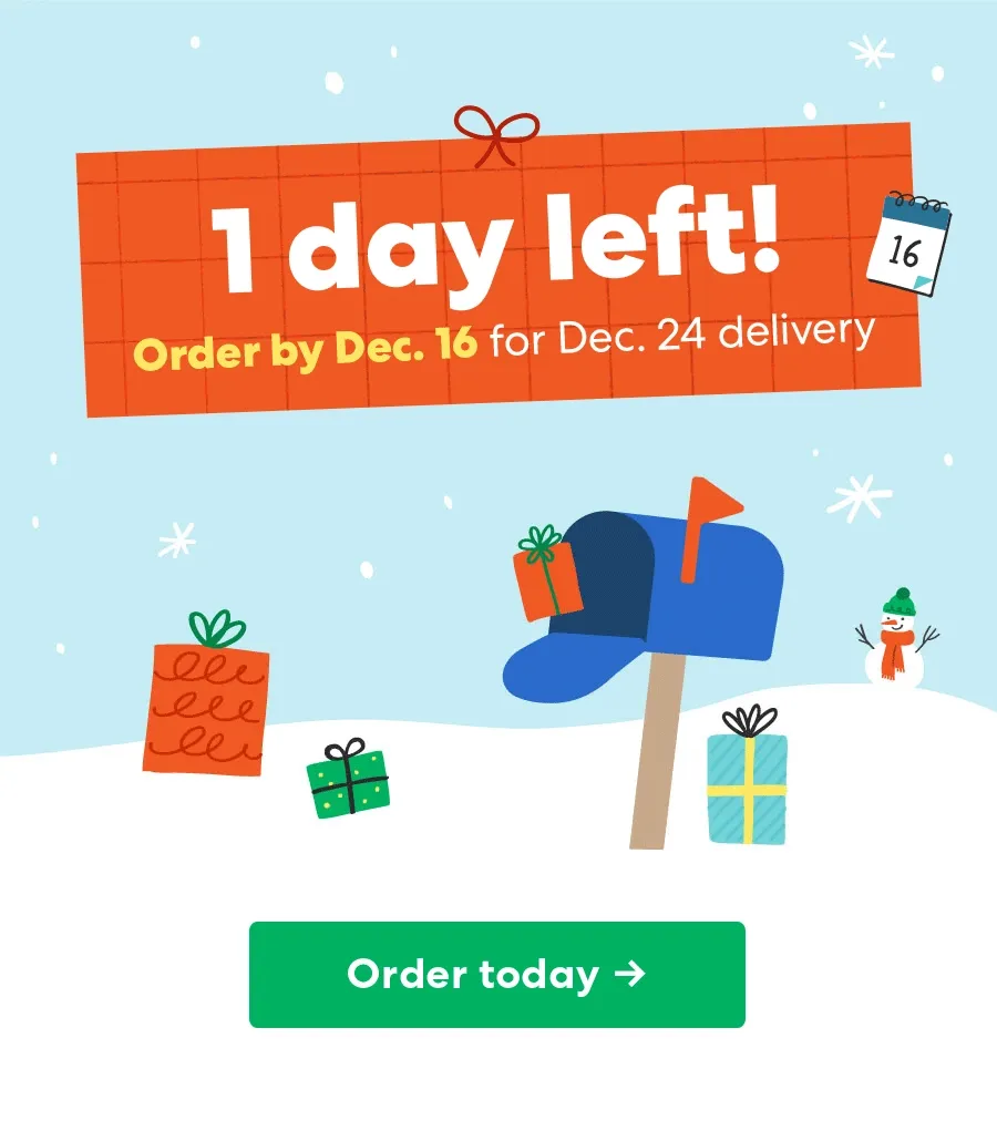 1 day left! Use code LASTCALL