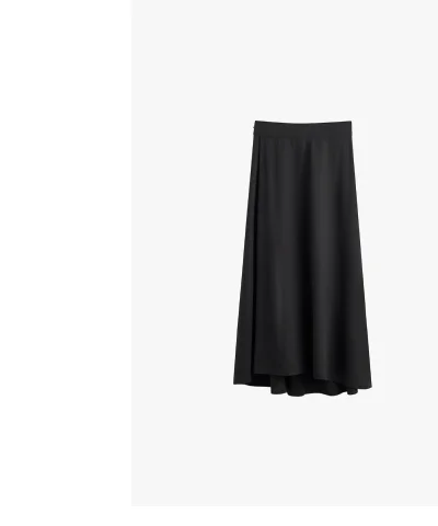 Ponte Pleat Front Skirt