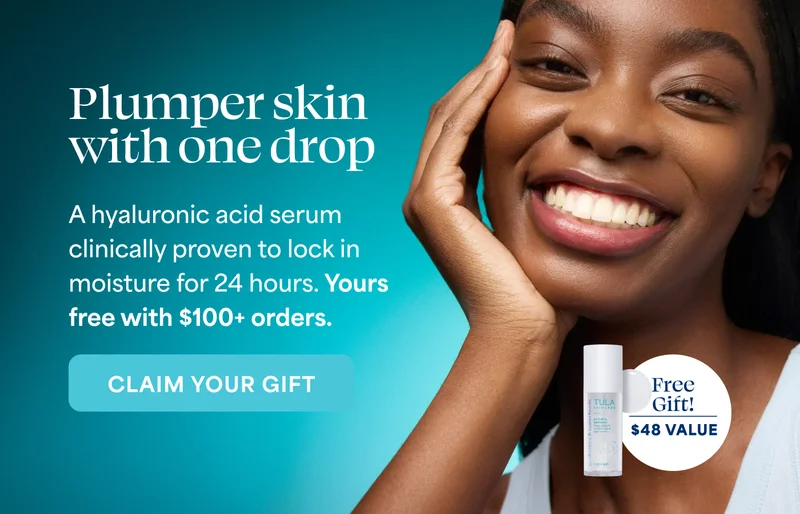 Plumper skin with one drop A hyaluronic acid serum clinically proven to lock in moisture for 24 hours. Yours free with $100+ orders. -- CLAIM YOUR GIFT