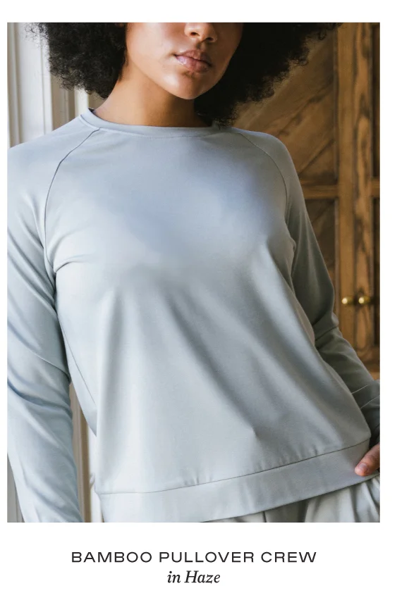 Women's Bamboo Pullover Crew - Shop Now
