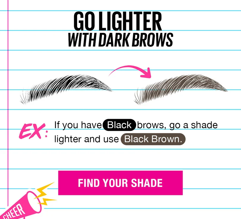 How to Choose the Right Shade: Go Darker with Light Brows! Go Lighter with Dark Brows!