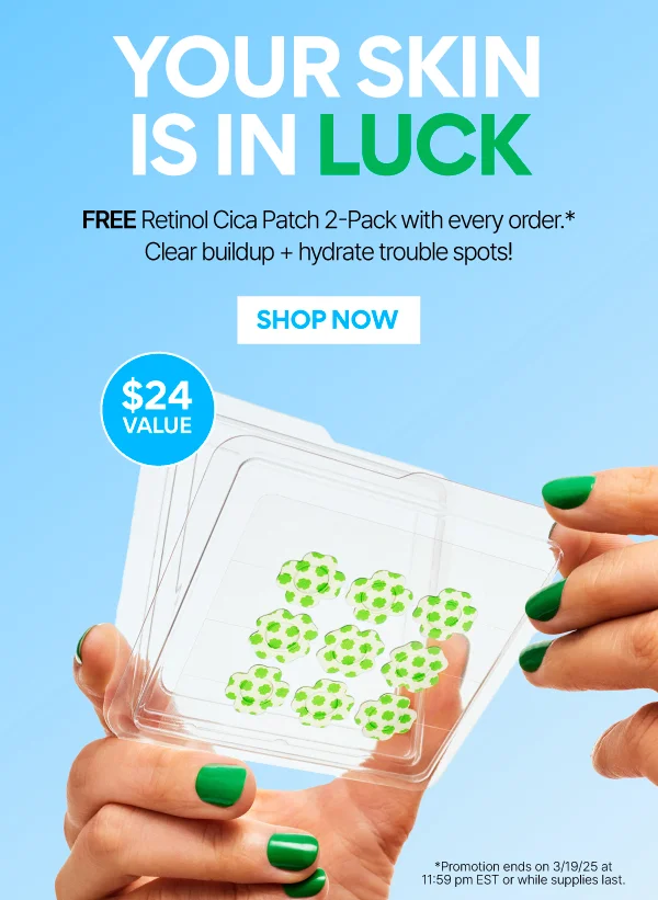 FREE RETINOL CICA PATCH - 2 PACK