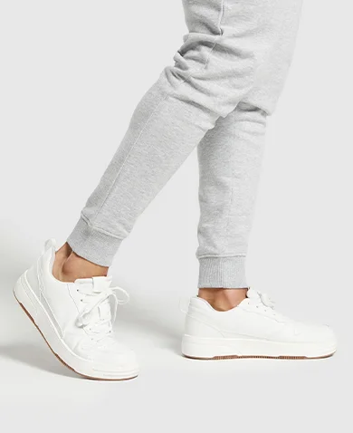 Crest Joggers - Light Grey Marl