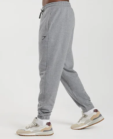 Essential Oversized Joggers - Charcoal Grey Marl