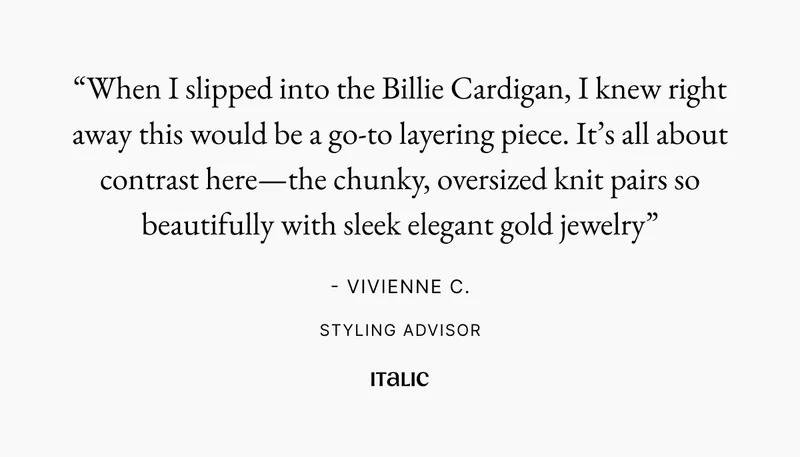 Billie Chunky Oversized Cashmere Cardigan