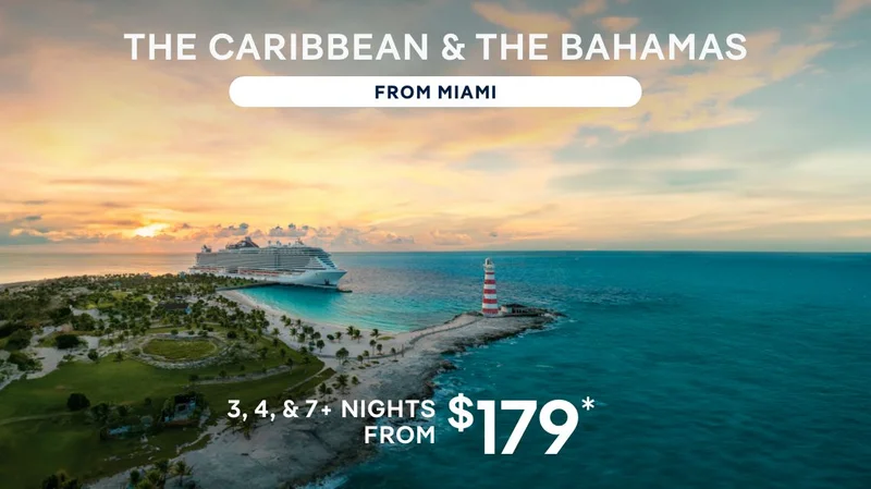 The Caribbean & The Bahamas – From Miami – Click to View Details & Book Now