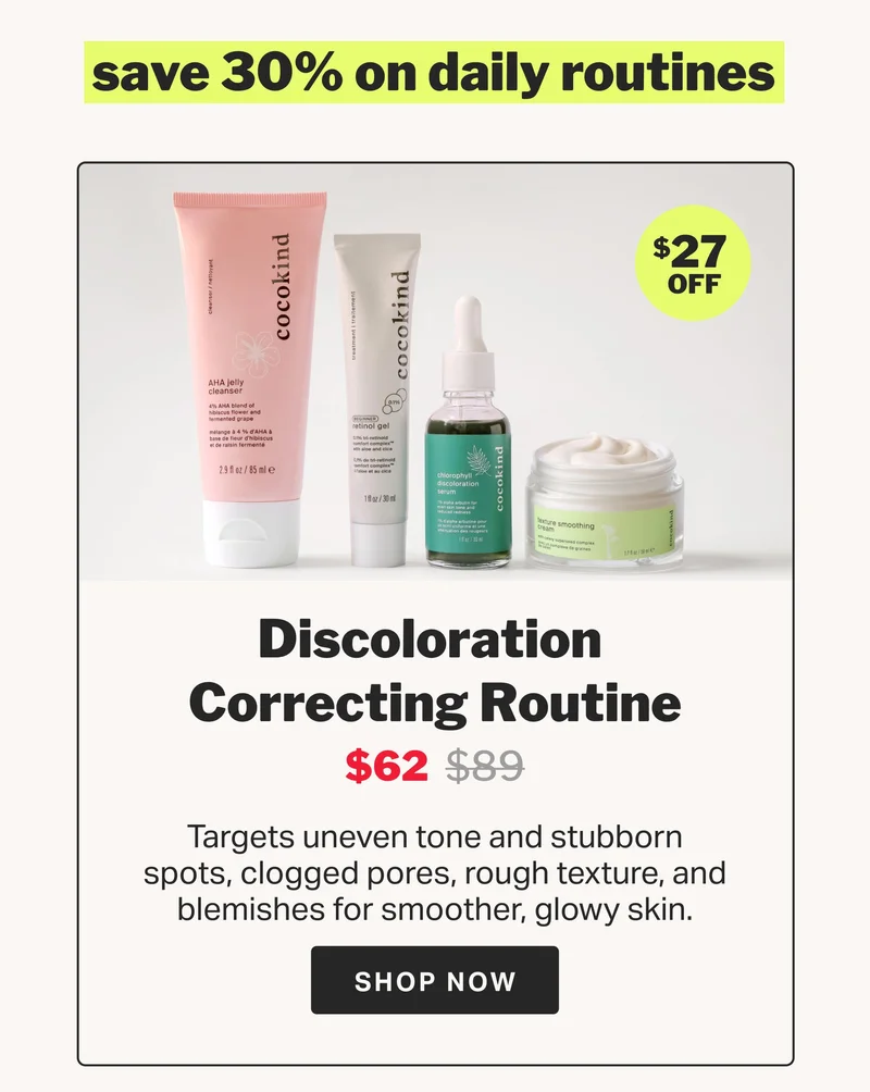 shop the discoloration correcting routine