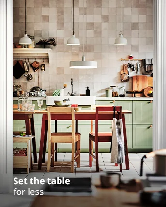 Set the table for less