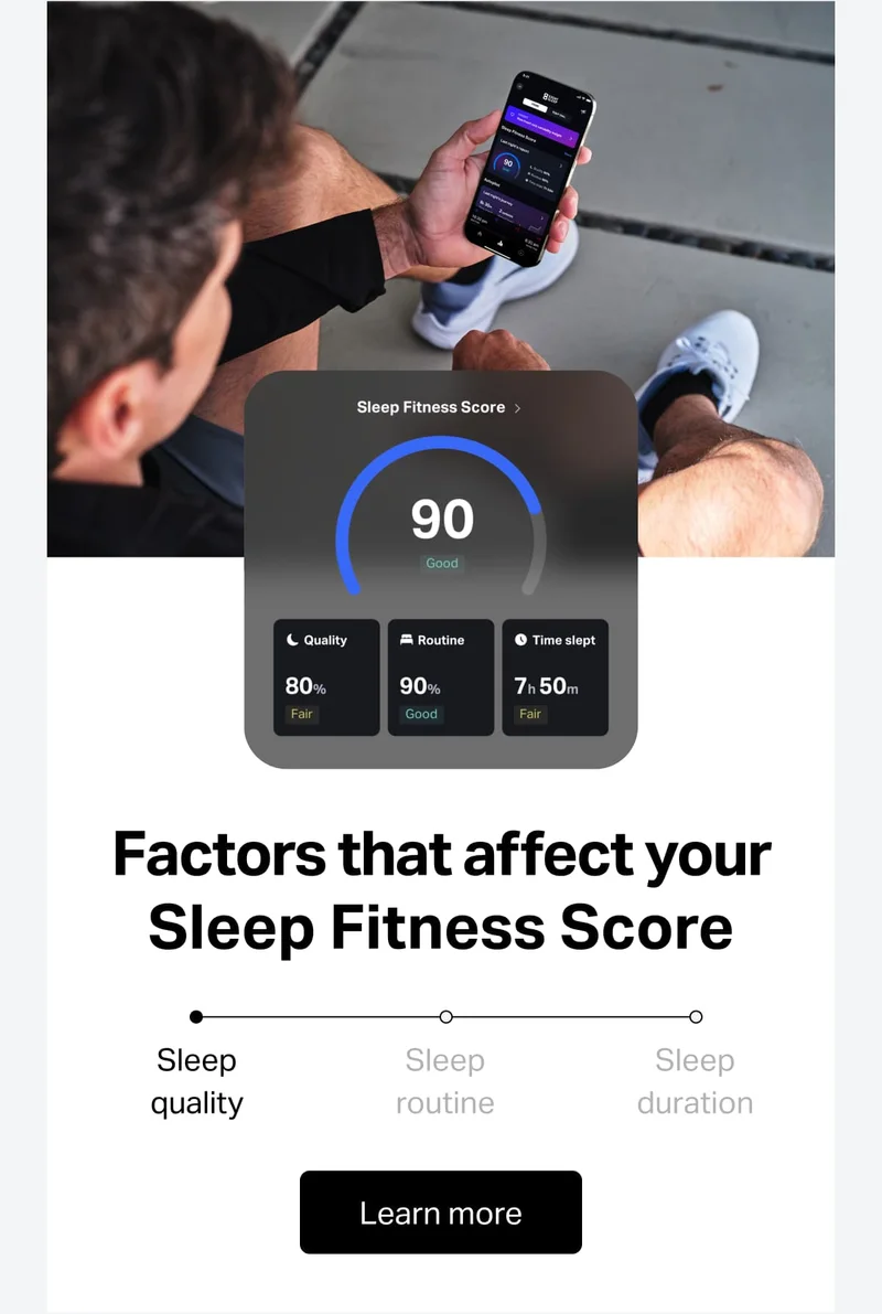 Factors that affect your Sleep Fitness Score