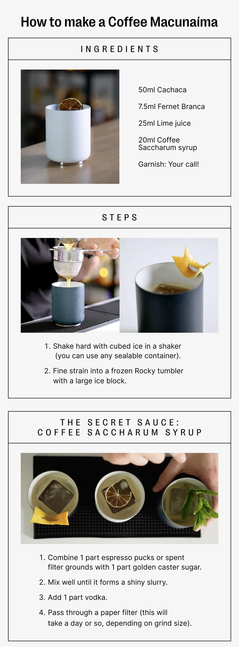 How to make a Coffee Macunaima