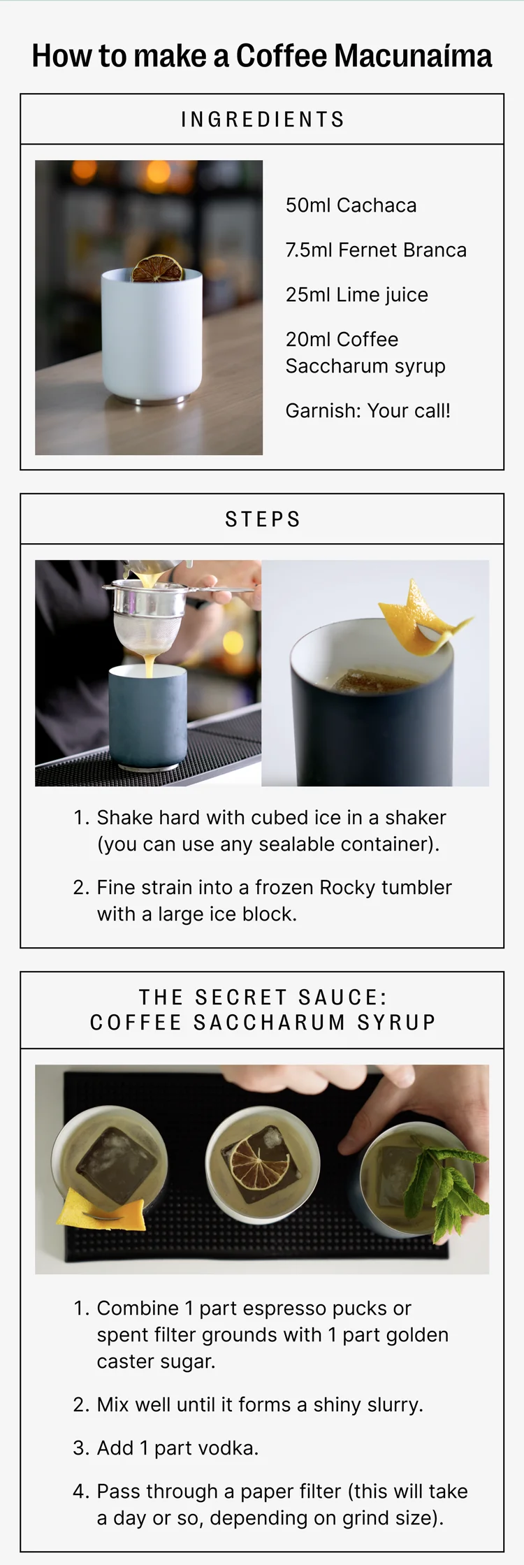 How to make a Coffee Macunaima