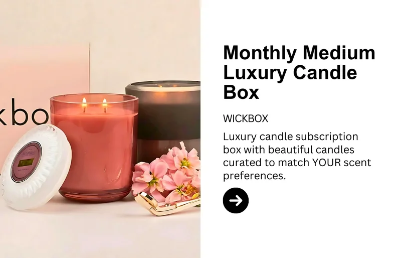Monthly Medium Luxury Candle Subscription Box