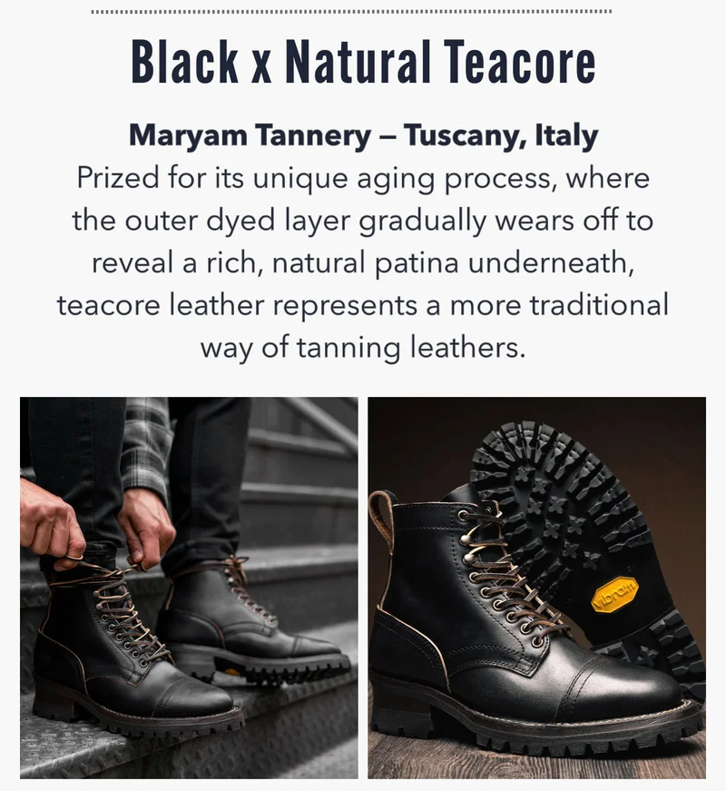 Black x Natural Teacore