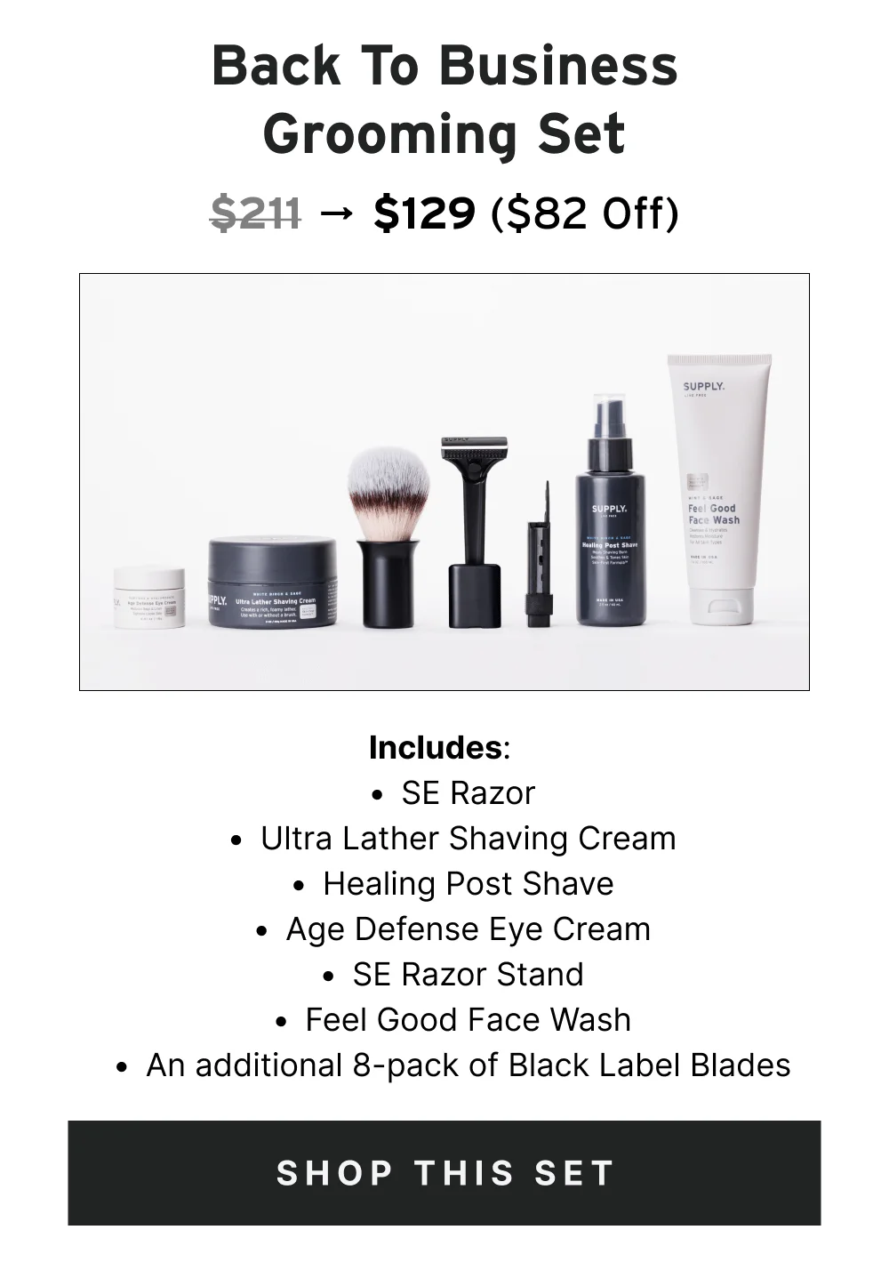 Back to Business Grooming Set [ Shop This Set ]