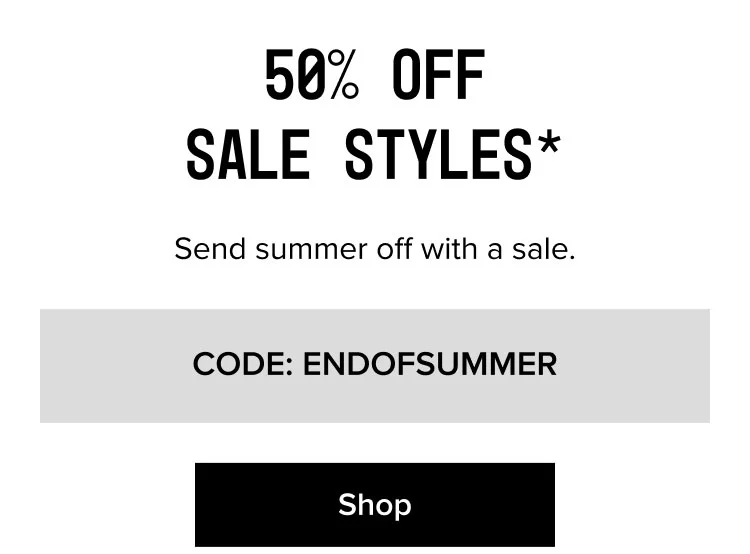 Shop - CODE: ENDOFSUMMER