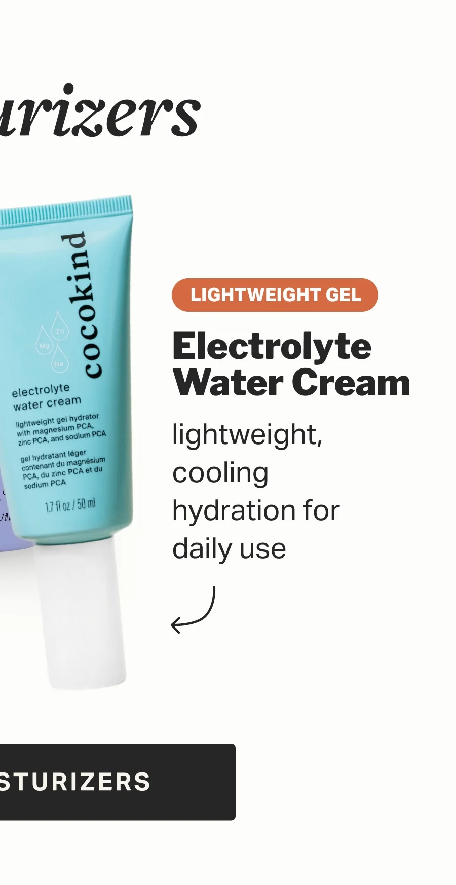 Electrolyte  Water Cream