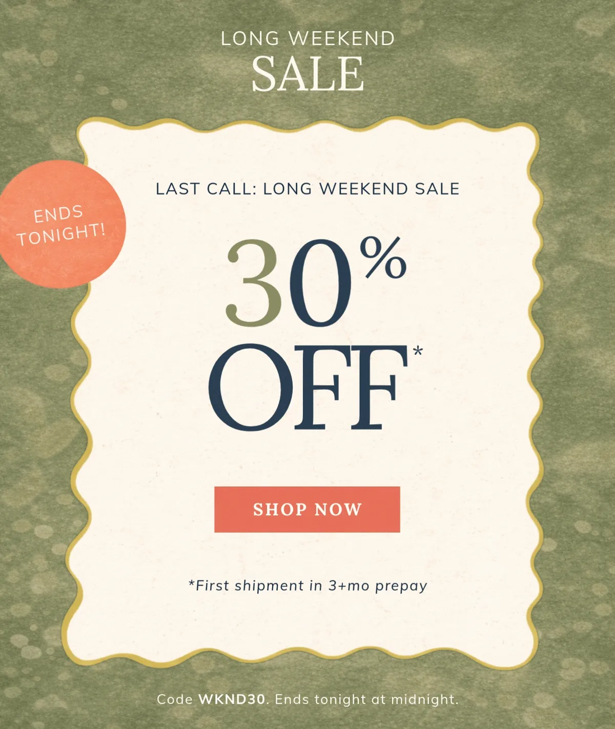 Shop 30% off sale