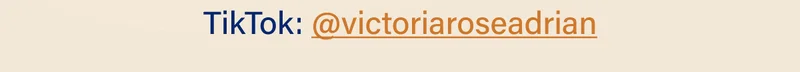 TikTok: @victoriaroseadrian
