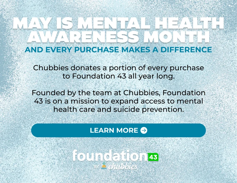 MAY IS MENTAL HEALTH AWARENESS MONTH - Learn how your purchases are support Foundation 43.