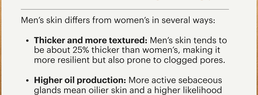 3 reasons why men need their own skincare routine