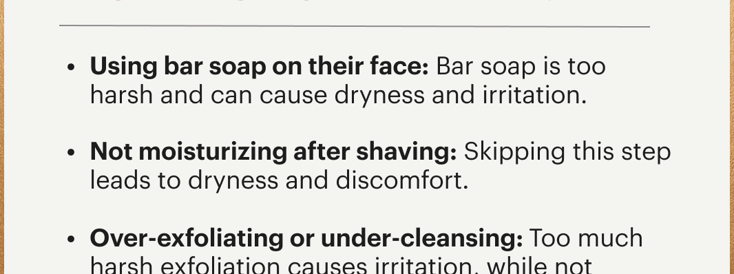 Using a bar of soap | not moisturizing | face scrubbing routine