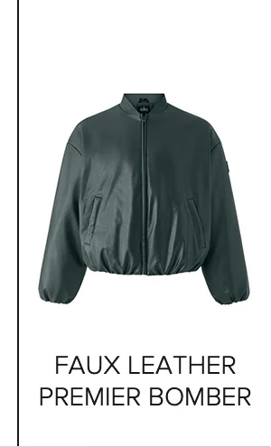 FAUX LEATHER PREMIER BOMBER