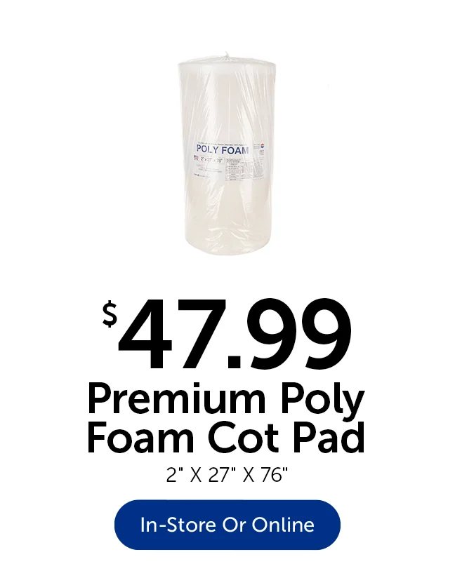 Premium Poly Foam Cot Pad