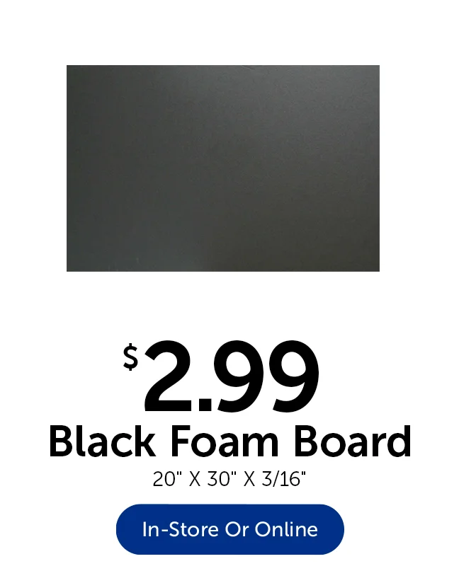 Black Foam Board
