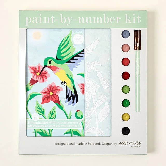 Hummingbird Paint-by-Number Kit