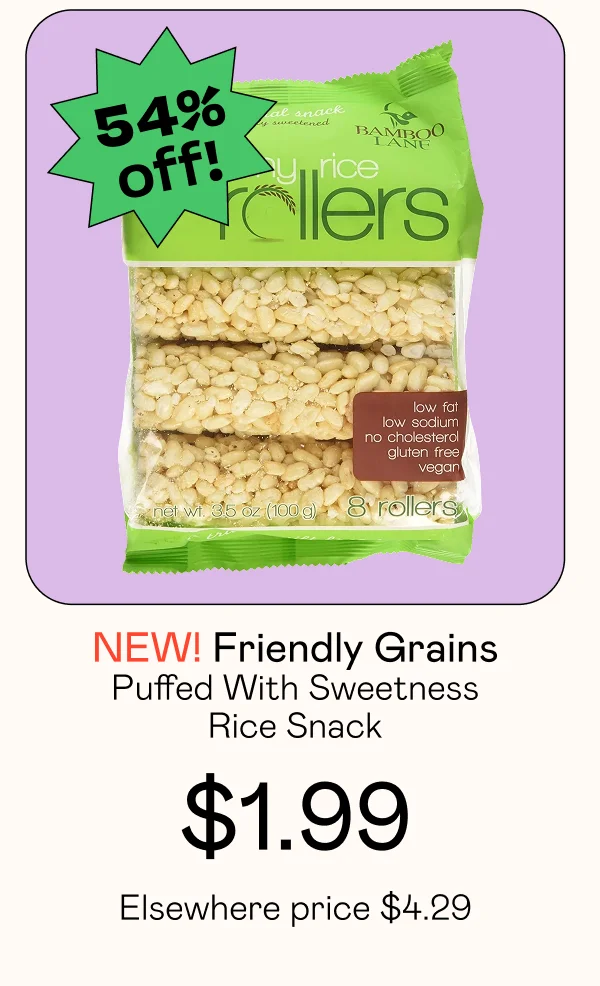 Puffed With Sweetness Rice Snack