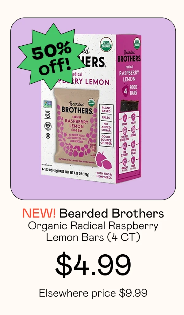 Organic Radical Raspberry Lemon Bars (4 CT)