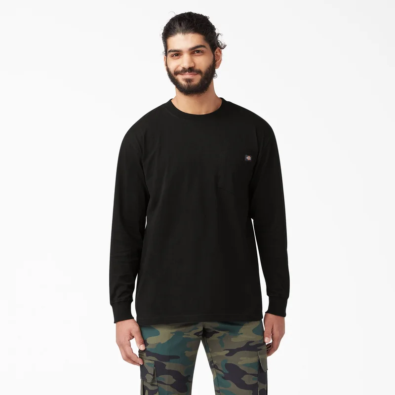 Image of Long Sleeve Pocket T-Shirt