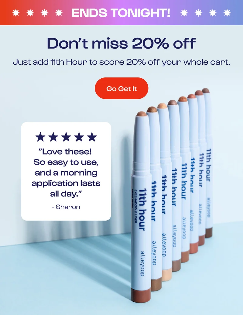 Ends tonight!