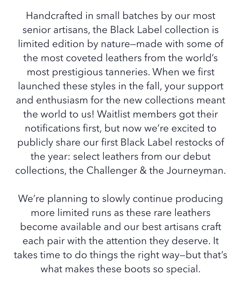 Black Label Collection