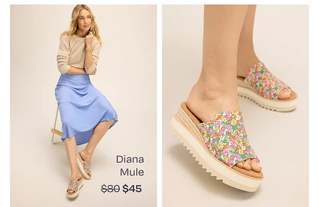 Diana Mule Wedge Sandal - Image