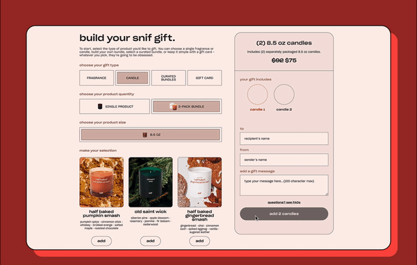 Shop the new gifting feature. ↗