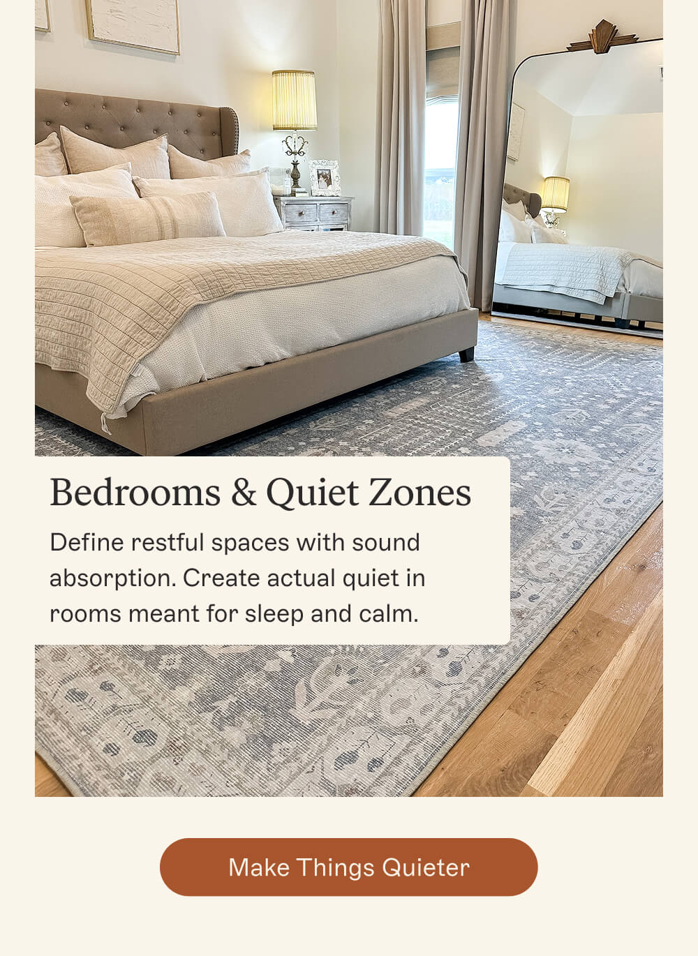 Bedrooms & Quiet Zones  [MAKE THINGS QUIETER]