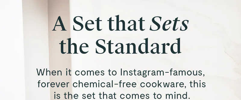 A set that sets the standard