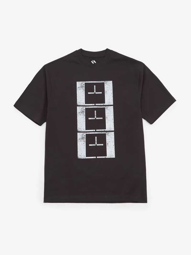 Image of The Trilogy Tapes TTT Upside Down Stamp T-Shirt - Black