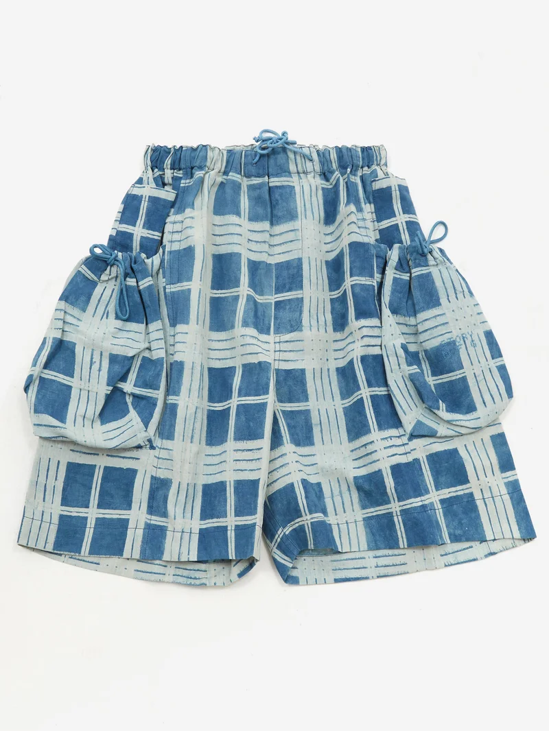 Image of Story mfg. Salt Shorts - Indigo Check