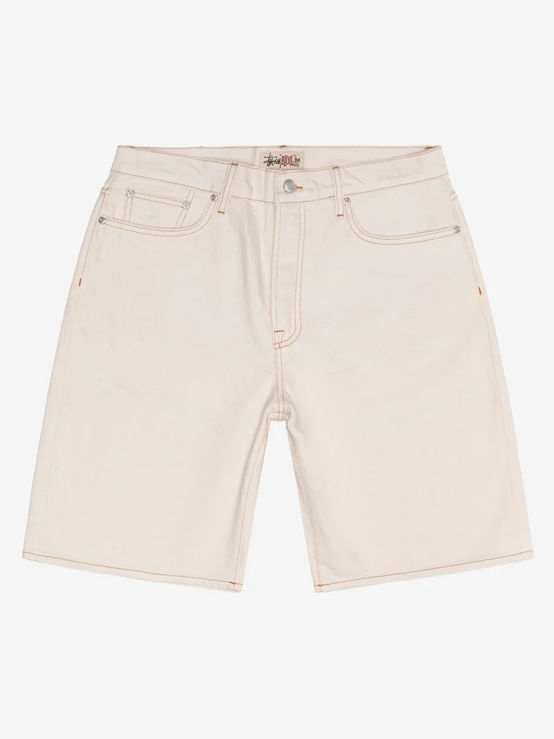 Image of Stussy Big Ol Shorts Washed Canvas - Vintage Natural