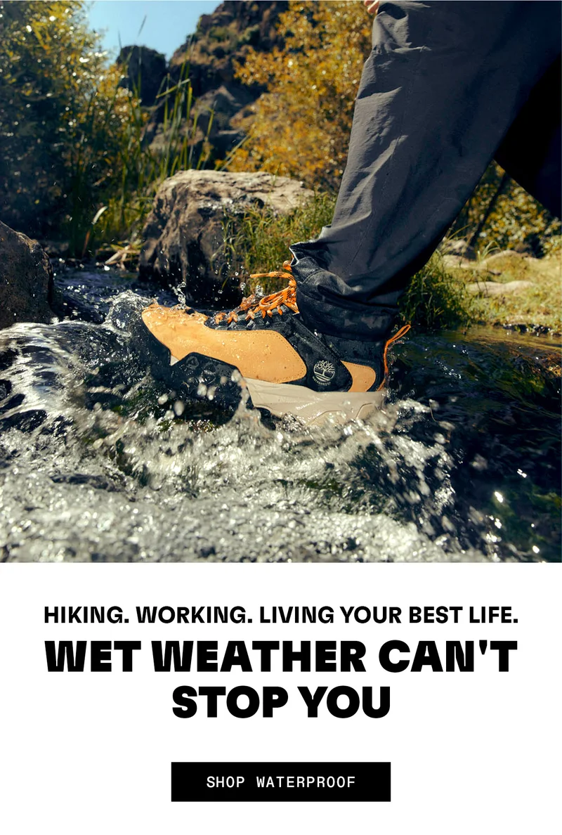 Hiking. Working. Living your best life. Wet weather can't stop you