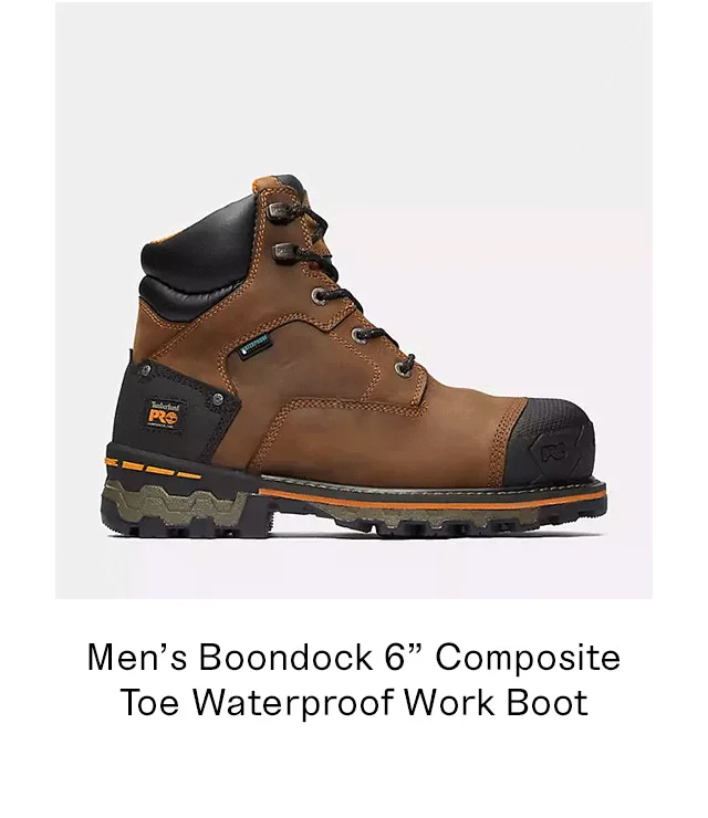 Men's Boondock 6 Inch Composite Toe Waterproof Work Boot